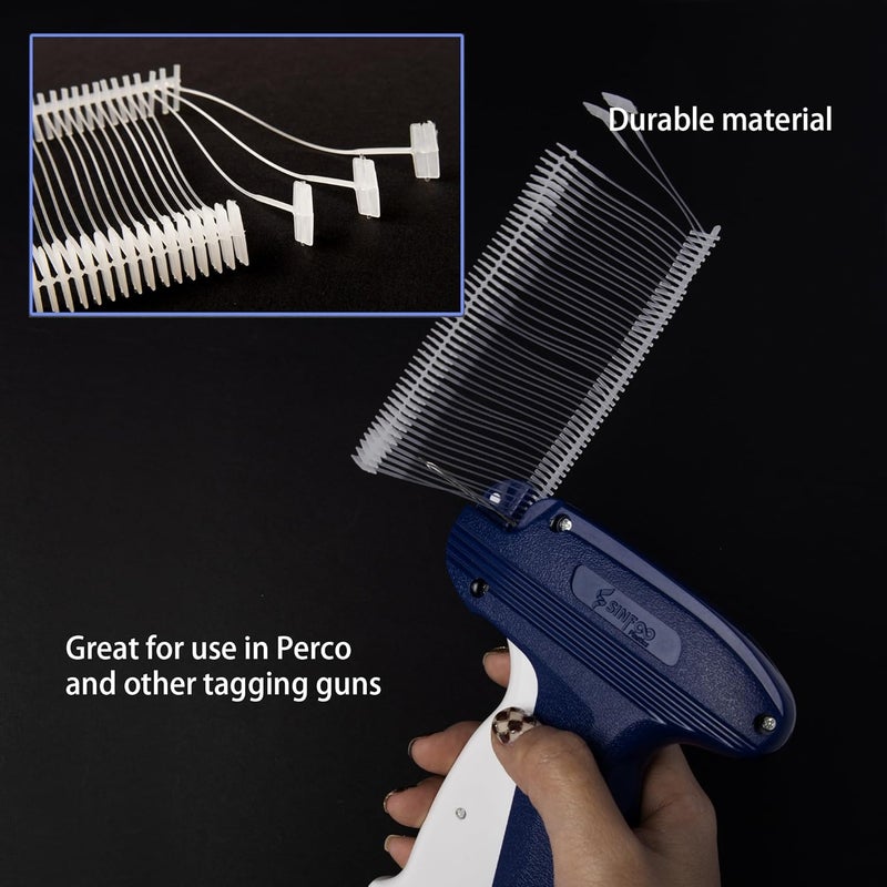 Perco 5,000 Pieces 50mm [2 Inches] Regular Clear Plastic Tag Barbs T Mould Attachments - Fits Well with Standard Tagging Gun Suitable for Clothing Price Tags and Labels That Works Great - Image 4